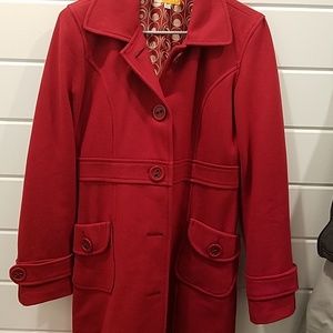 Red Pea Coat